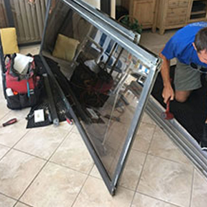 sliding glass door frame repair Hercules